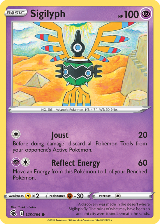 Sigilyph 123/264 Sword & Shield Fusion Strike