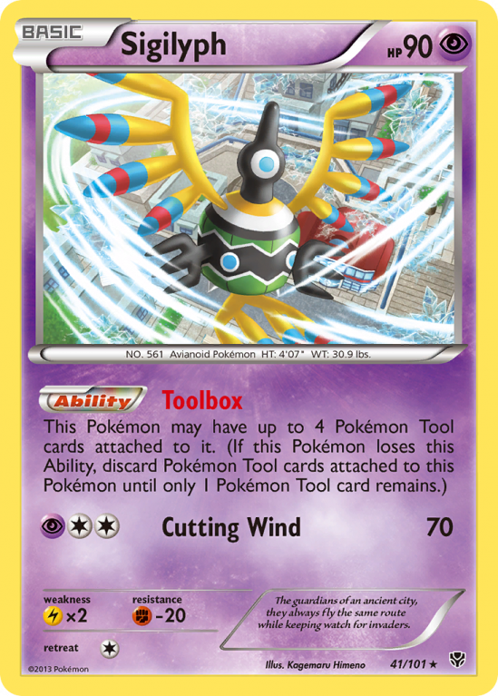 Sigilyph 41/101 Black & White Plasma Blast