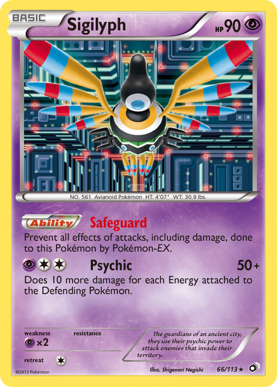 Sigilyph 66/113 Black & White Legendary Treasures
