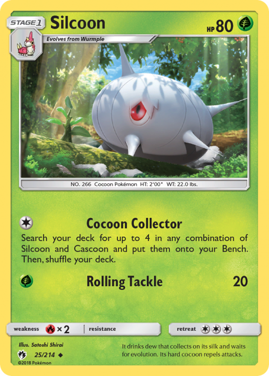 Silcoon 25/214 Sun & Moon Lost Thunder
