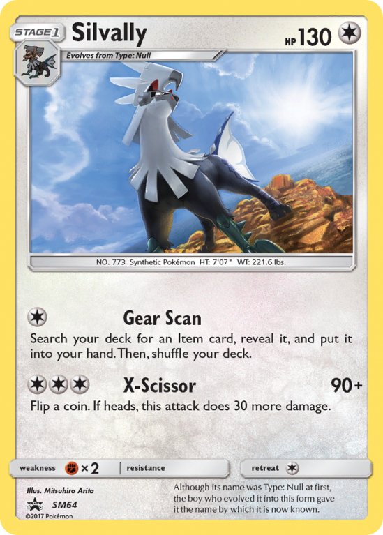Silvally SM64/156 Sun & Moon SM Black Star Promos