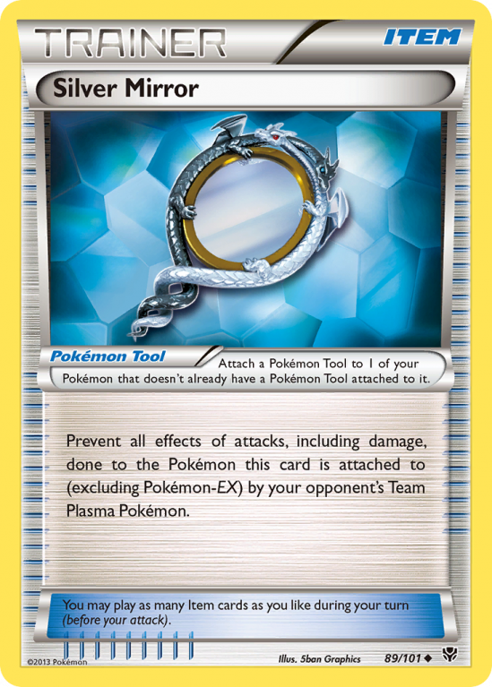Silver Mirror 89/101 Black & White Plasma Blast