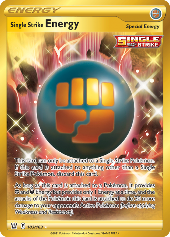 Single Strike Energy 183/163 Sword & Shield Battle Styles