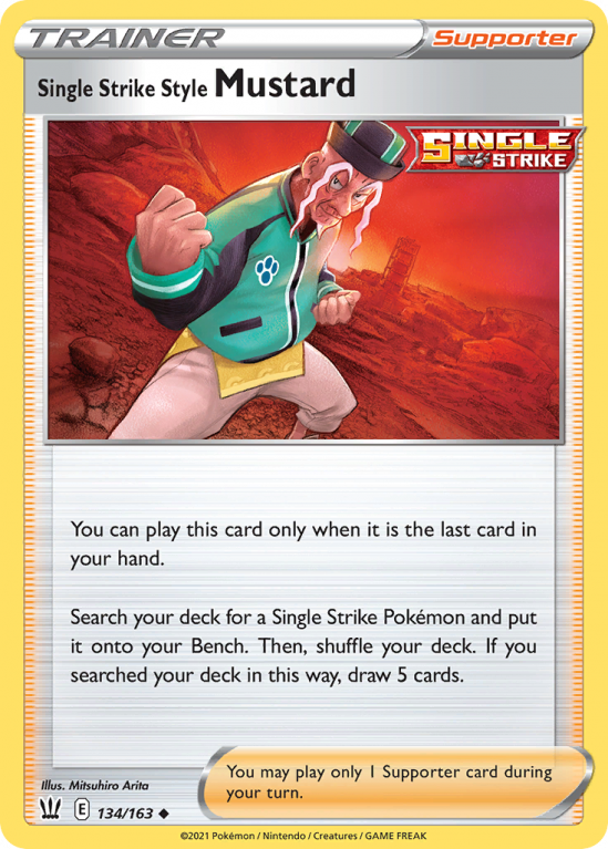 Single Strike Style Mustard 134/163 Sword & Shield Battle Styles