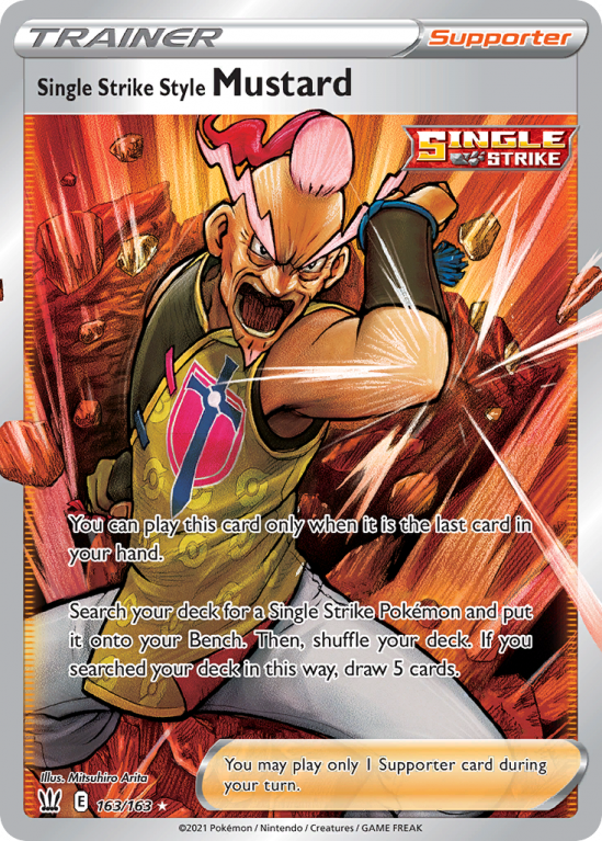 Single Strike Style Mustard 163/163 Sword & Shield Battle Styles