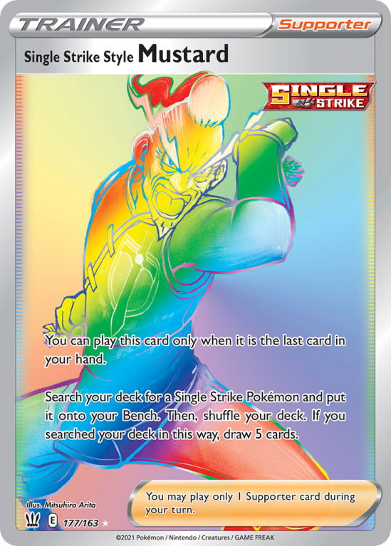 Single Strike Style Mustard 177/163 Sword & Shield Battle Styles