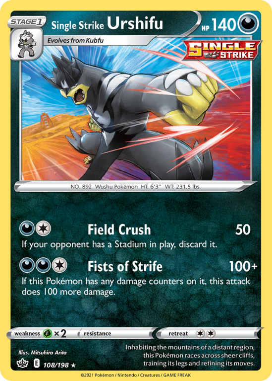 Single Strike Urshifu 108/198 Sword & Shield Chilling Reign