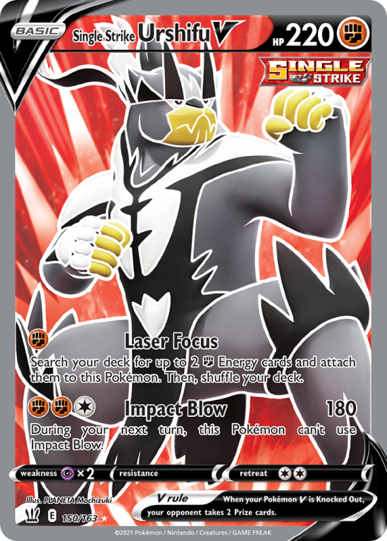 Single Strike Urshifu V 150/163 Sword & Shield Battle Styles