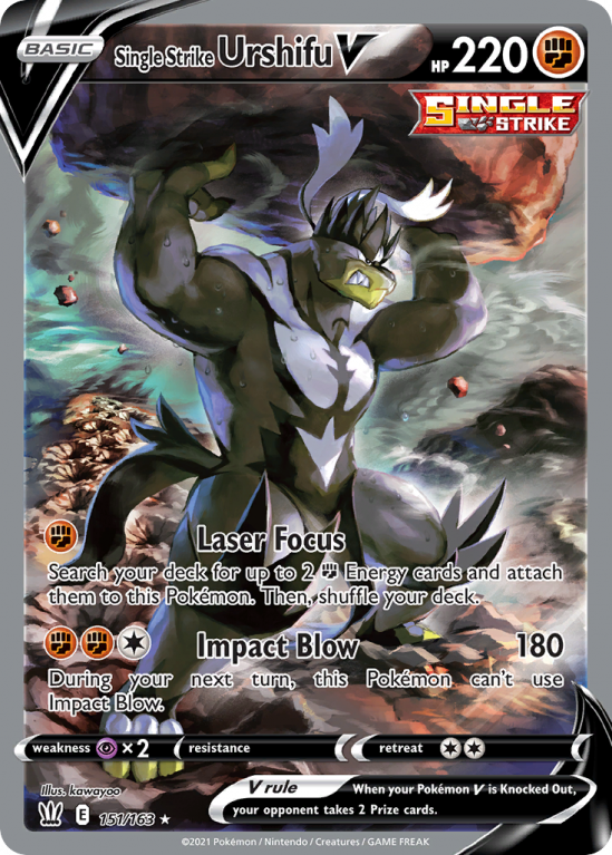Single Strike Urshifu V 151/163 Sword & Shield Battle Styles