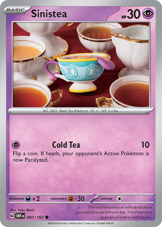 Sinistea 97/197 Scarlet & Violet Obsidian Flames