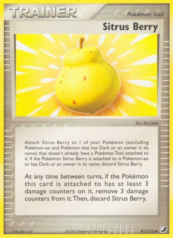 Sitrus Berry 91/115 EX Unseen Forces