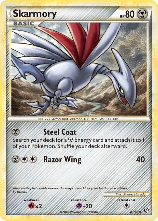 Skarmory 21/90 HeartGold & SoulSilver HS—Undaunted