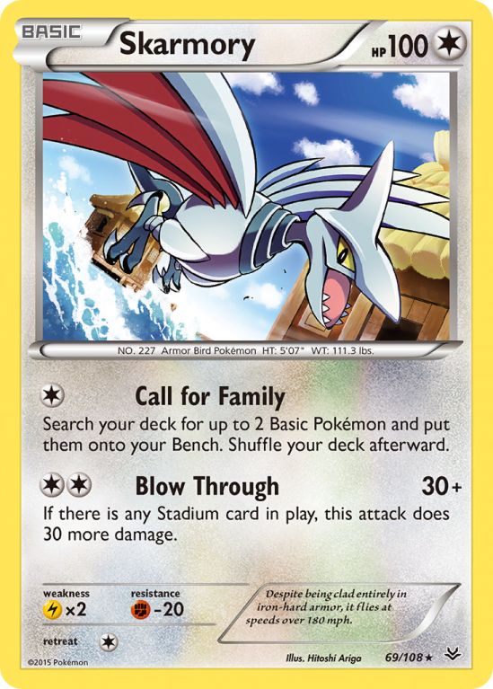 Skarmory 69/108 XY Roaring Skies