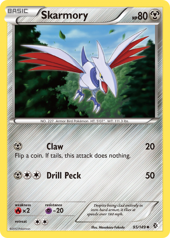 Skarmory 95/149 Black & White Boundaries Crossed
