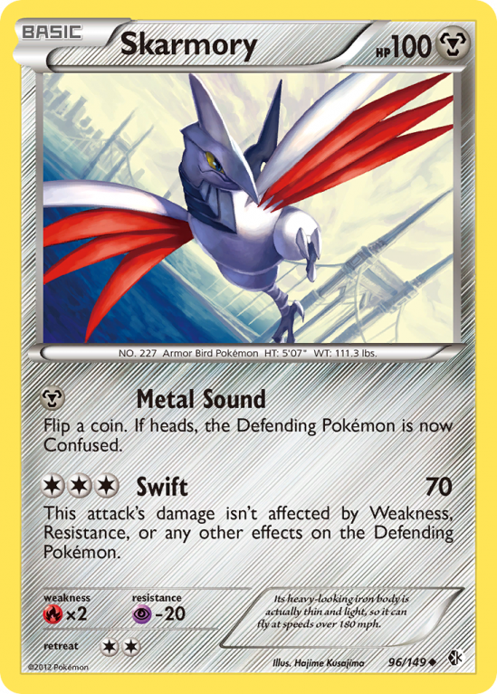 Skarmory 96/149 Black & White Boundaries Crossed