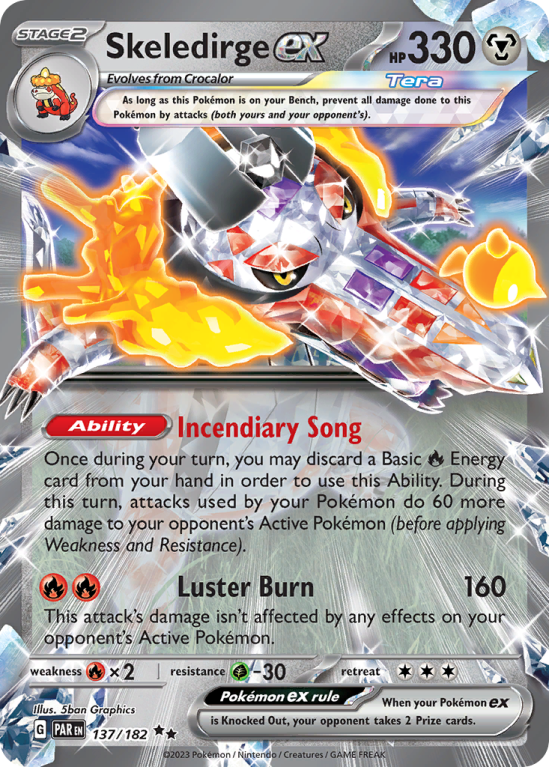 Skeledirge ex 137/182 Scarlet & Violet Paradox Rift