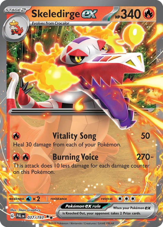 Skeledirge ex 37/193 Scarlet & Violet Paldea Evolved
