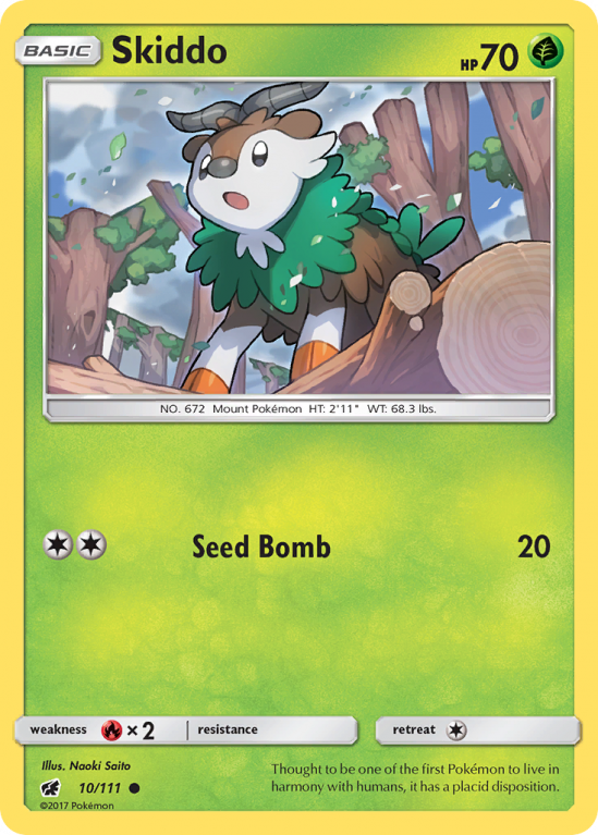 Skiddo 10/111 Sun & Moon Crimson Invasion