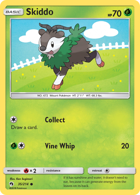 Skiddo 35/214 Sun & Moon Lost Thunder