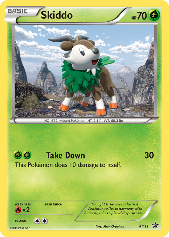 Skiddo XY11/183 XY XY Black Star Promos