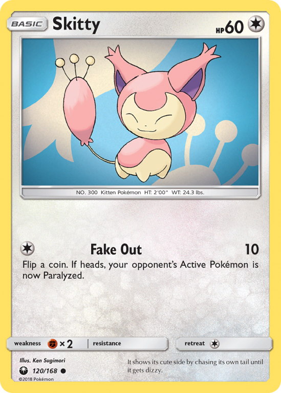 Skitty 120/168 Sun & Moon Celestial Storm