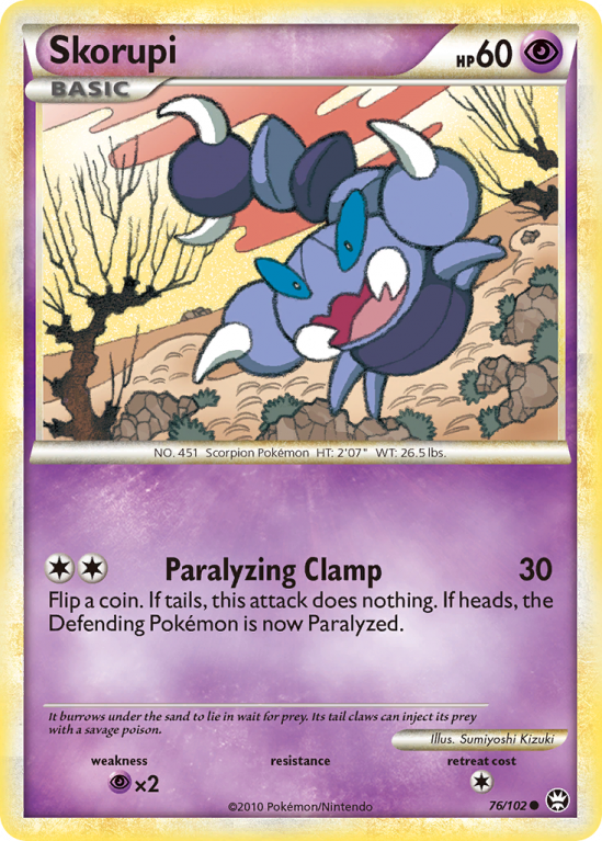 Skorupi 76/102 HeartGold & SoulSilver HS—Triumphant