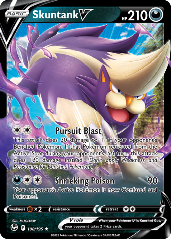 Skuntank V 108/195 Sword & Shield Silver Tempest