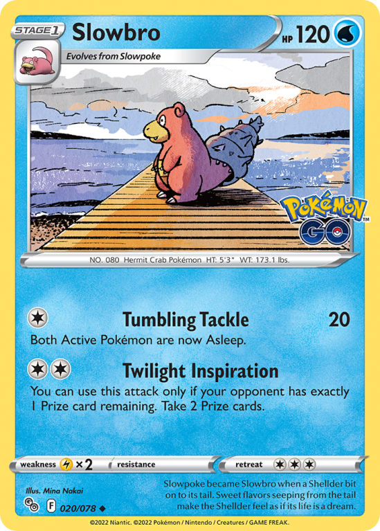 Slowbro 20/78 Sword & Shield Pokémon GO