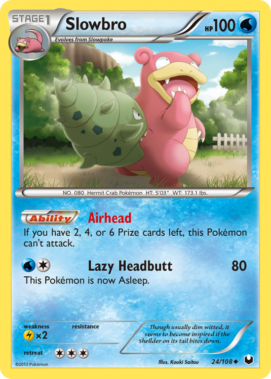 Slowbro 24/108 Black & White Dark Explorers