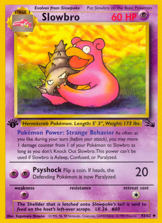 Slowbro 43/62 Base Fossil