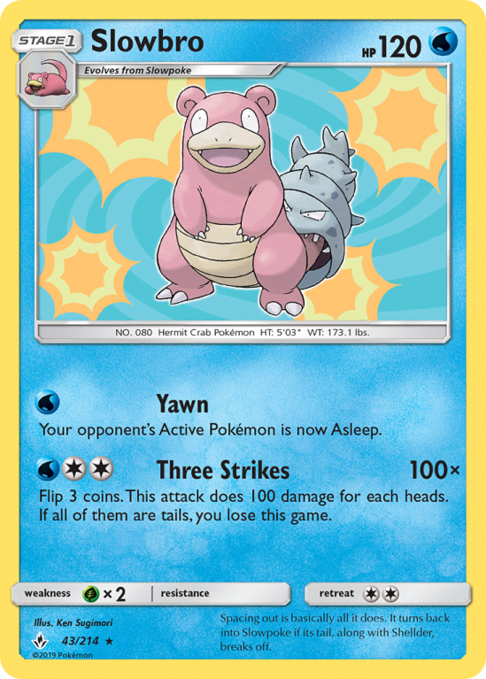 Slowbro 43/214 Sun & Moon Unbroken Bonds