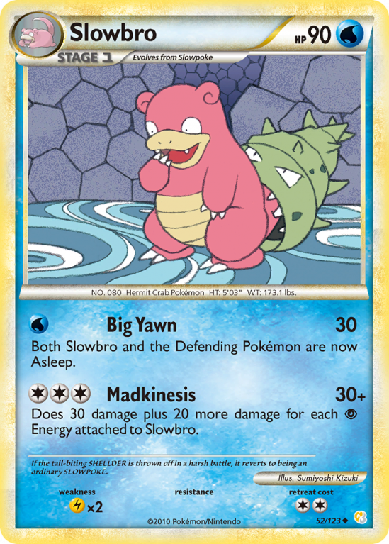 Slowbro 52/123 HeartGold & SoulSilver HeartGold & SoulSilver
