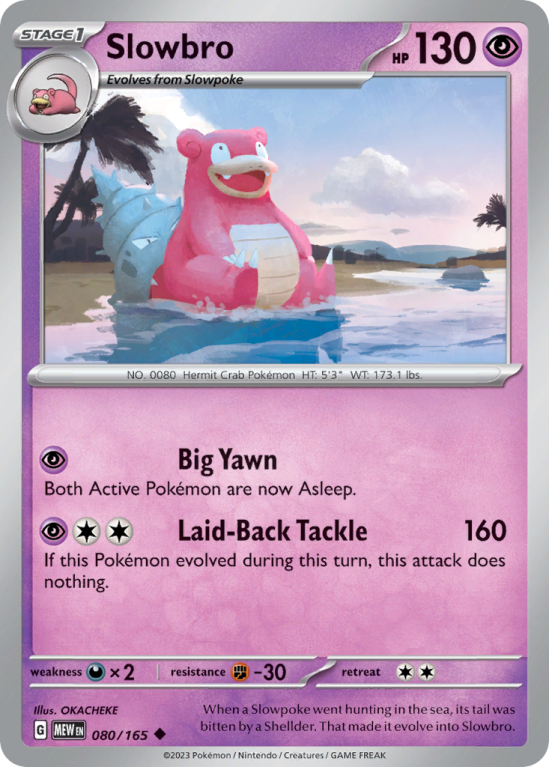 Slowbro 80/165 Scarlet & Violet 151