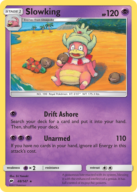 Slowking 48/147 Sun & Moon Burning Shadows