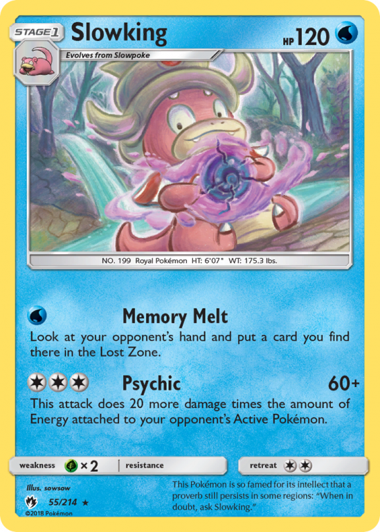 Slowking 55/214 Sun & Moon Lost Thunder