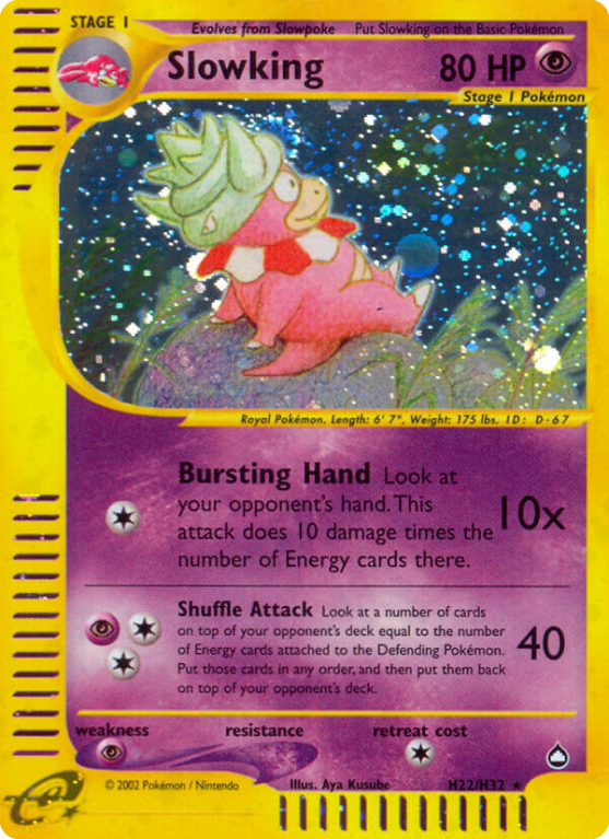 Slowking H22/186 E-Card Aquapolis