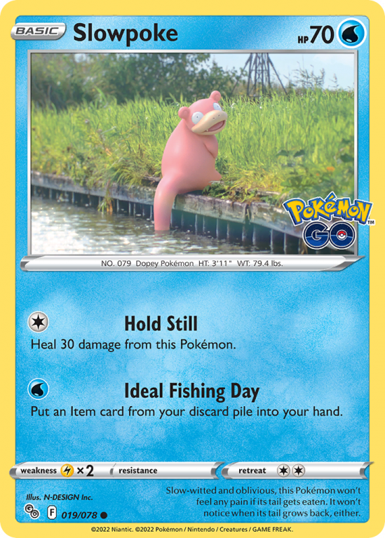 Slowpoke 19/78 Sword & Shield Pokémon GO