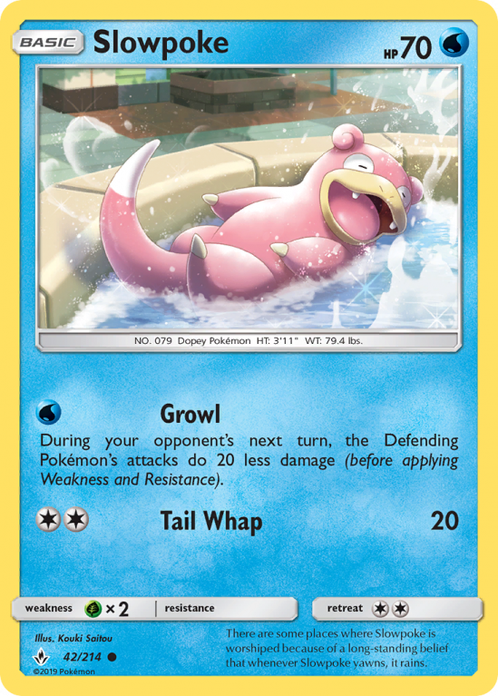 Slowpoke 42/214 Sun & Moon Unbroken Bonds