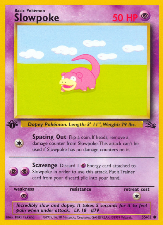 Slowpoke 55/62 Base Fossil