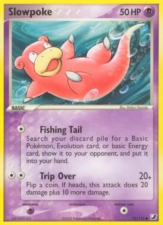 Slowpoke 72/115 EX Unseen Forces