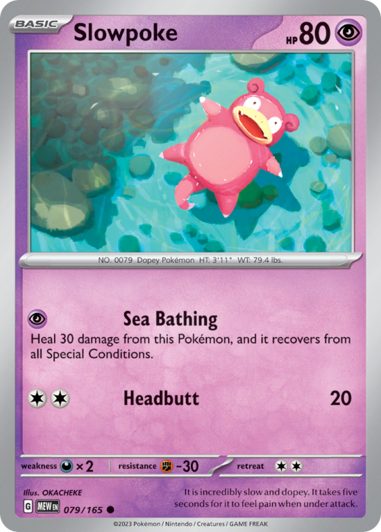 Slowpoke 79/165 Scarlet & Violet 151