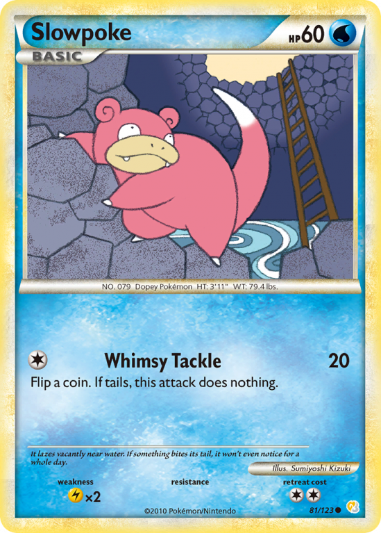 Slowpoke 81/123 HeartGold & SoulSilver HeartGold & SoulSilver