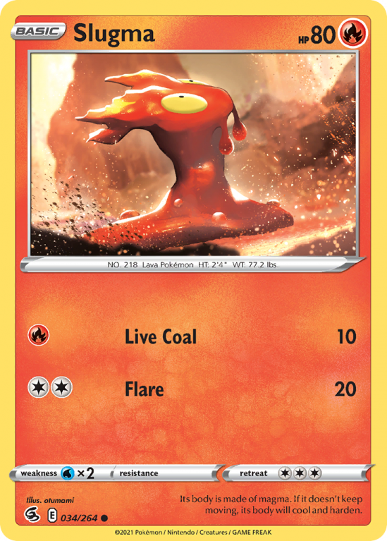 Slugma 34/264 Sword & Shield Fusion Strike