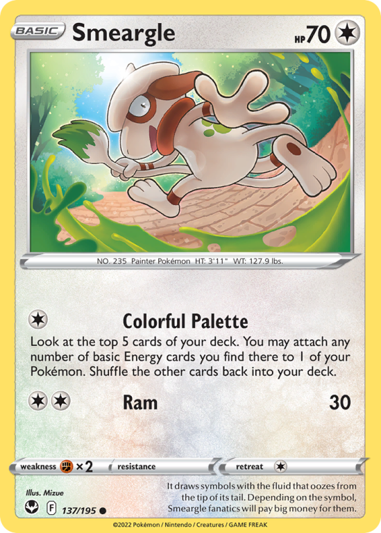 Smeargle 137/195 Sword & Shield Silver Tempest