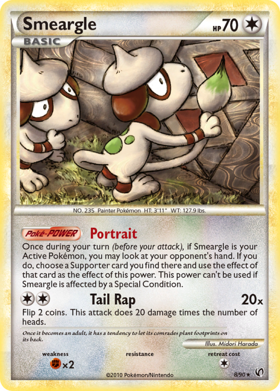 Smeargle 8/90 HeartGold & SoulSilver HS—Undaunted