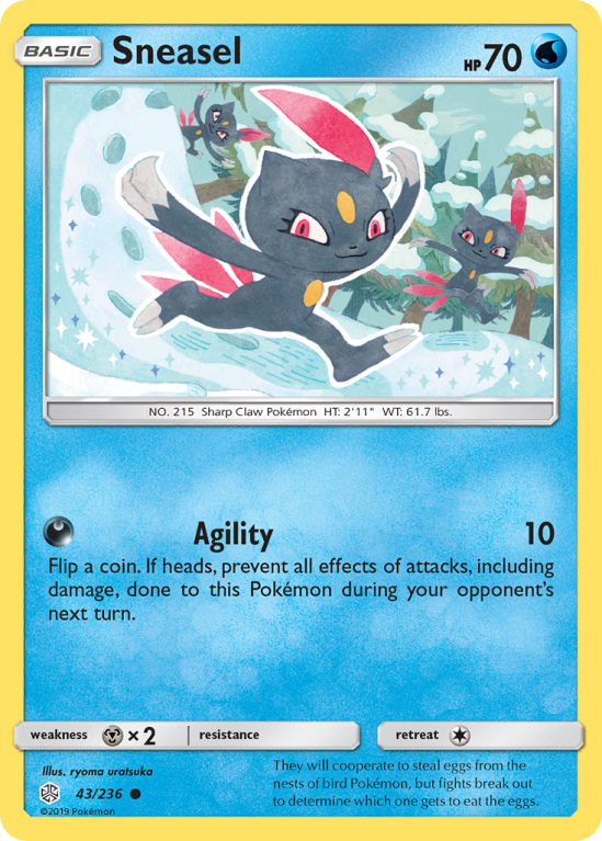 Sneasel 43/236 Sun & Moon Cosmic Eclipse