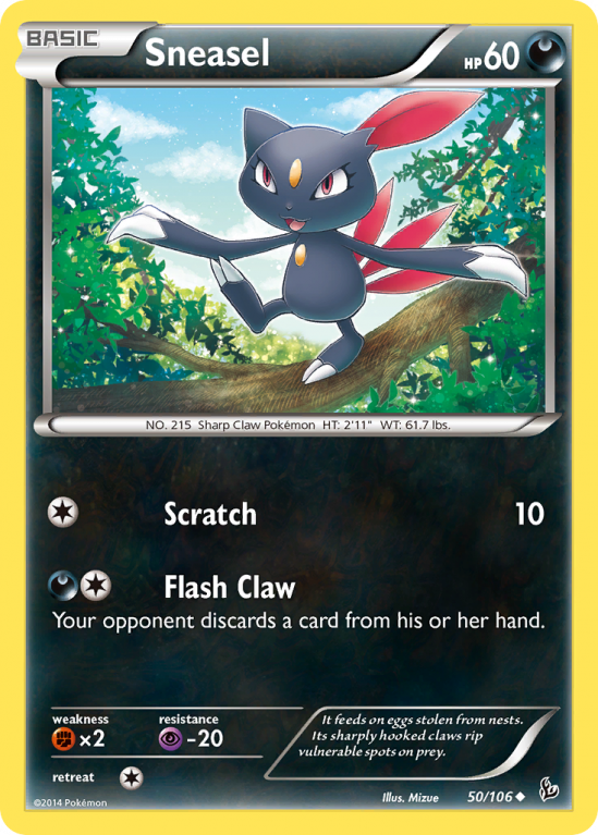 Sneasel 50/106 XY Flashfire