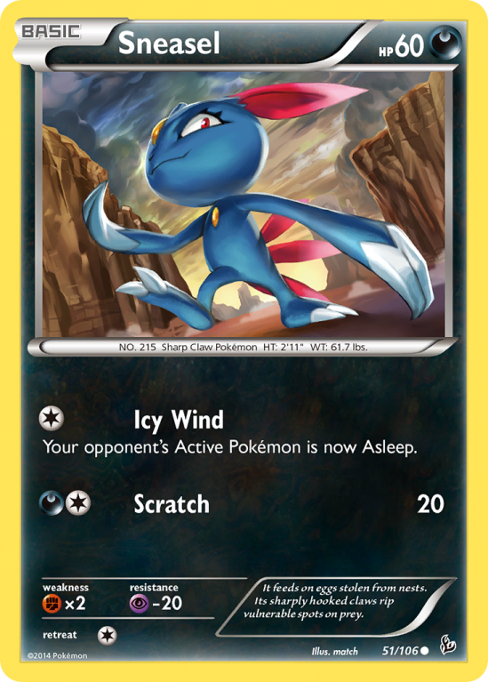Sneasel 51/106 XY Flashfire