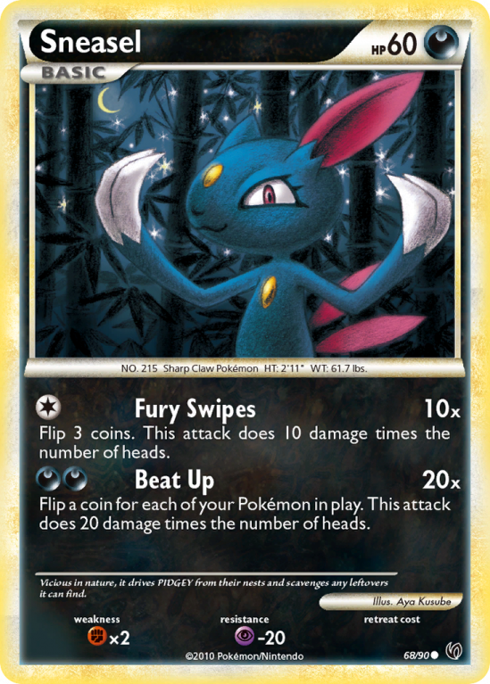 Sneasel 68/90 HeartGold & SoulSilver HS—Undaunted