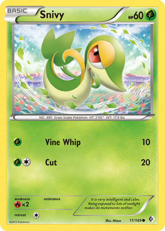 Snivy 11/149 Black & White Boundaries Crossed